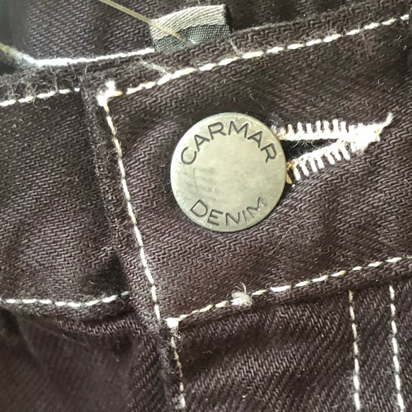 Carmar NWT Black denim distressed shorts size 23 High Rise Cut offs Daisy Dukes - Picture 3 of 6